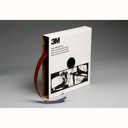3M Utility Cloth Roll 314D, P180 J-Weight, 1 In X 50 Yd 7000118510